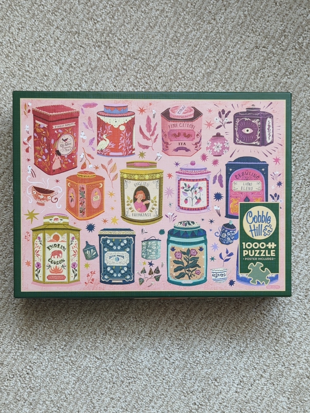 Cobble Hill "Tea Tin Treasures" 1000-Piece Jigsaw Puzzle